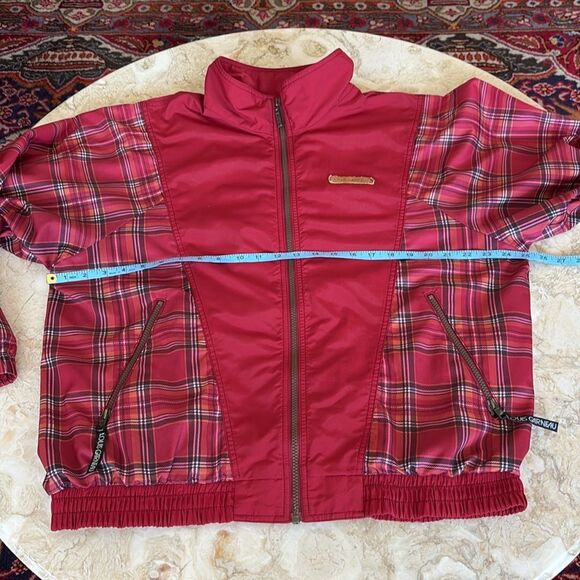 Vintage Garneau Plaid Windbreaker Bomber Jacket - Picture 14 of 16